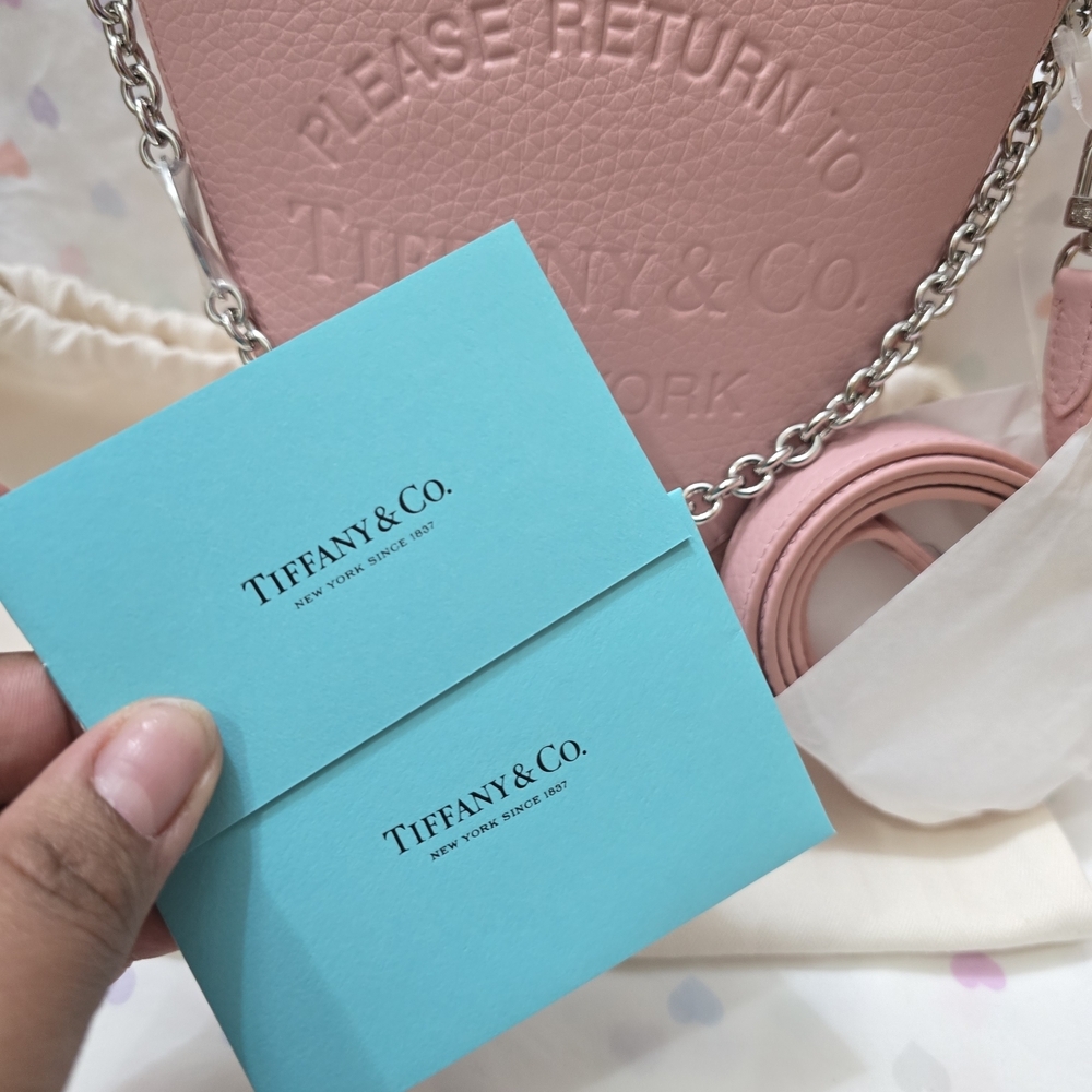 Tiffany & Co. Pink Heart Leather Crossbody Bag — image 2 of 8